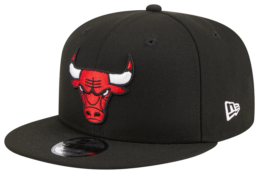 New Era New Era Bulls 950 Evergreen Side Patch Hat - Adult Black/Black/Red Size One Size