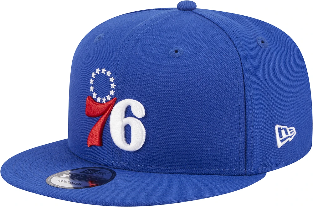 New Era New Era 76Ers 950 Evergreen Side Patch Hat - Adult Blue/Red Size One Size