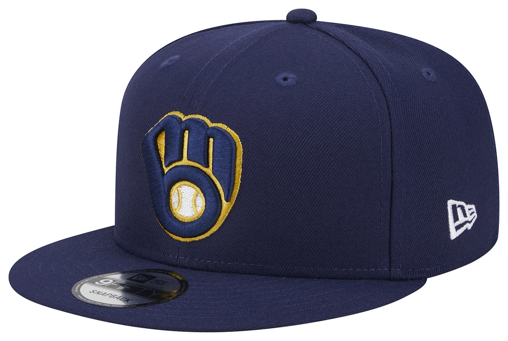 New Era Mens New Era Brewers 950 EG Side Patch - Mens Navy/Navy Size One Size