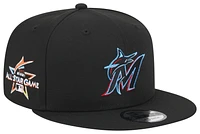 New Era Mens New Era Marlins 950 EG Side Patch - Mens Black/Black Size One Size