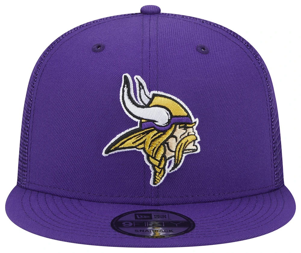 New Era New Era Vikings 950 Evergreen Trucker Hat - Adult Purple/Yellow Size One Size