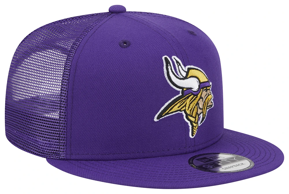 New Era New Era Vikings 950 Evergreen Trucker Hat - Adult Purple/Yellow Size One Size