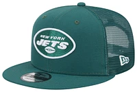 New Era New Era Jets 950 Evergreen Trucker Hat - Adult Green/White Size One Size