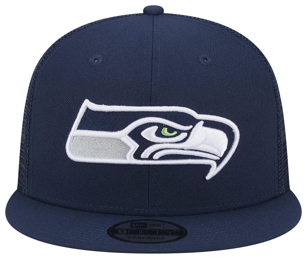 New Era New Era Seahawks 950 Evergreen Trucker Hat - Adult Navy/Teal Size One Size