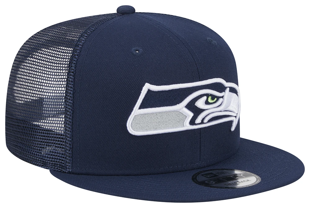 New Era New Era Seahawks 950 Evergreen Trucker Hat - Adult Navy/Teal Size One Size