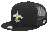 New Era New Era Saints 950 Evergreen Trucker Hat - Adult Black/Gold Size One Size