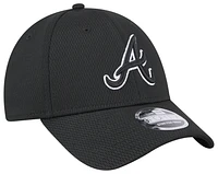 New Era Mens New Era Braves SS Evergreen Cap - Mens Black/White Size One Size