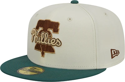 New Era Mens New Era Phillies Camp SP Cap - Mens Green/White Size 7
