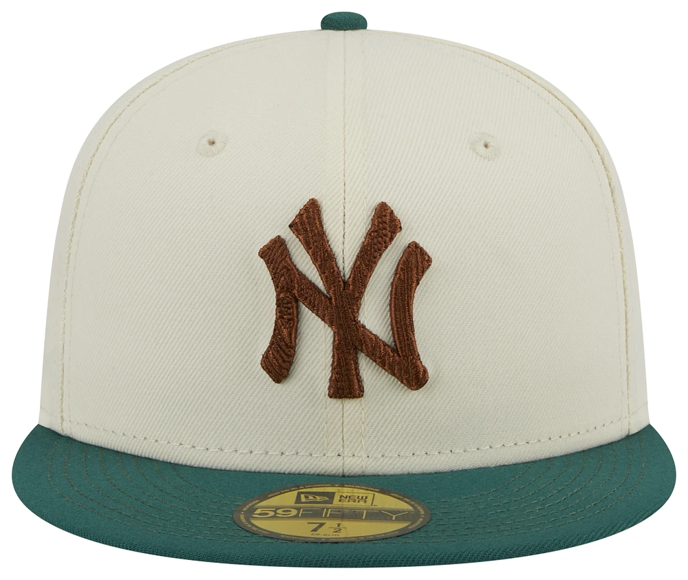 New Era Mens New Era Yankees 5950 Camp 16753 - Mens White/Green Size 7