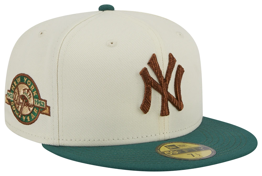 New Era Mens New Era Yankees 5950 Camp 16753 - Mens White/Green Size 7