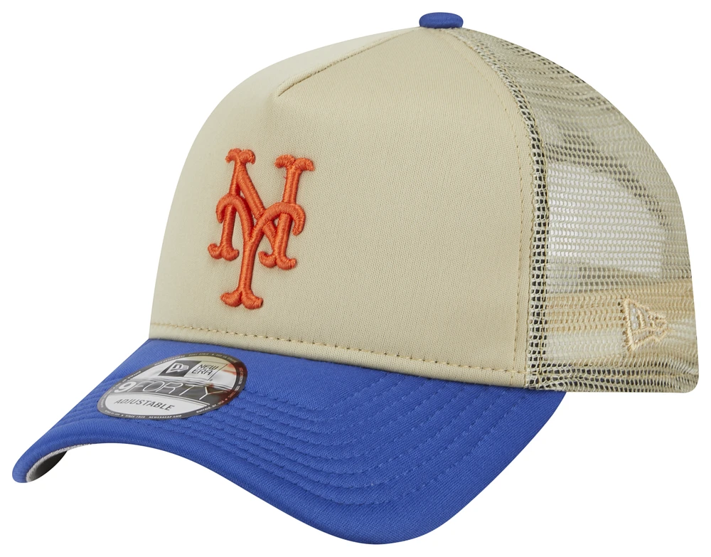 New Era New Era Mets 940AF All Day 16968 Cap - Adult Tan/Blue Size One Size