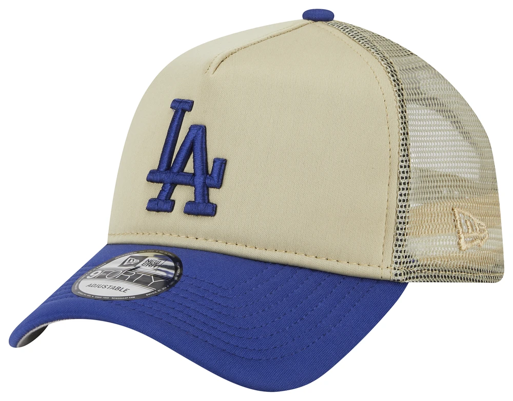 New Era Mens New Era Dodgers 940 All Day 16968 - Mens Tan/Blue Size One Size