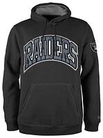 New Era Mens New Era Raiders Chenille Hoodie - Mens Black/Black Size M