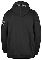 New Era Mens New Era Raiders Chenille Hoodie - Mens Black/Black Size M