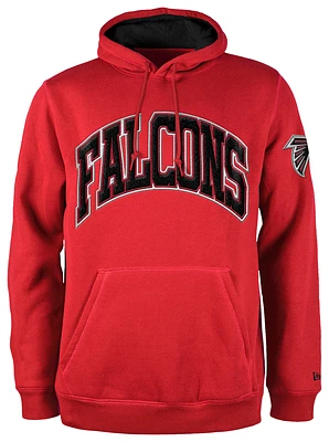 New Era Mens New Era Falcons Chenille Hoodie - Mens Red/Red Size M