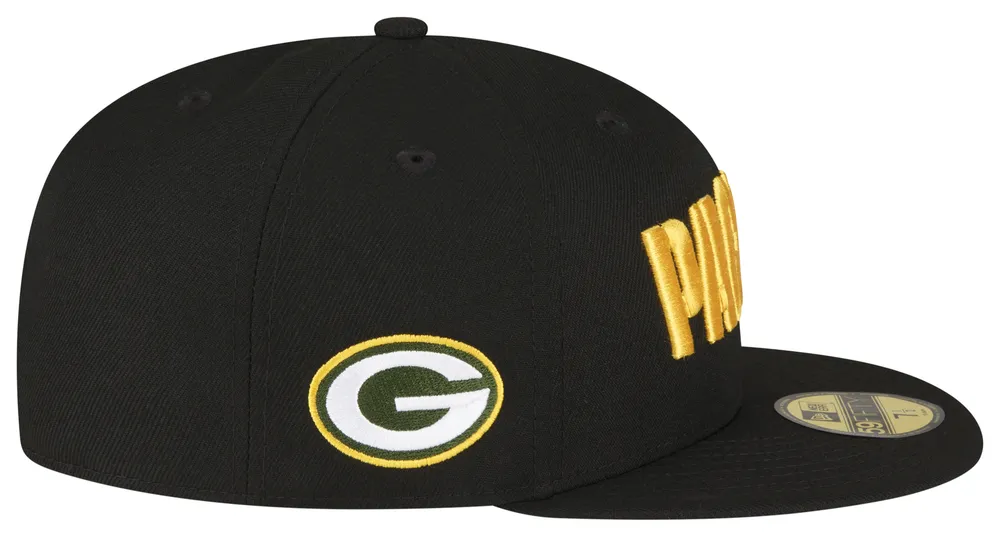 New Era New Era Packers 5950 Fitted Cap - Adult Black Size 7