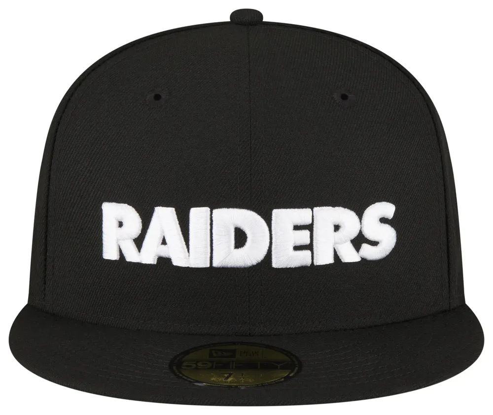 New Era New Era Raiders 5950 Fitted Cap - Adult Black Size 7
