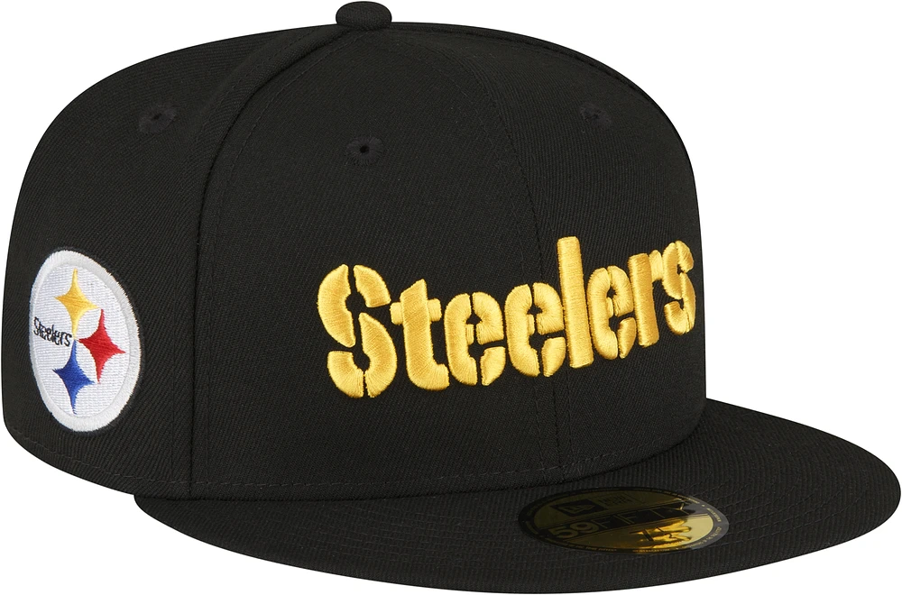 New Era New Era Steelers 5950 Fitted Cap - Adult Black Size 7