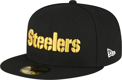 New Era New Era Steelers 5950 Fitted Cap - Adult Black Size 7