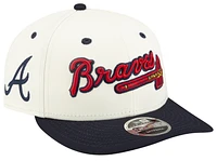 New Era New Era Braves Felt 9FIFTY Cap - Adult Navy/White Size One Size