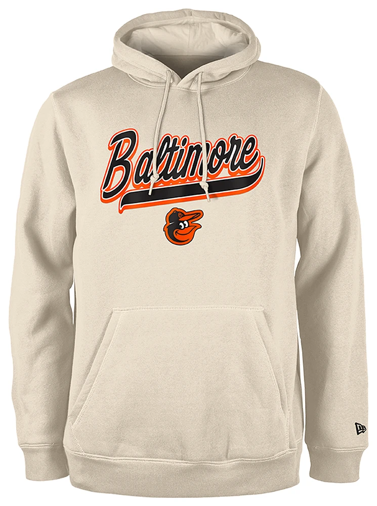 New Era Mens New Era Orioles Hooded Pullover - Mens Tan/Tan Size M