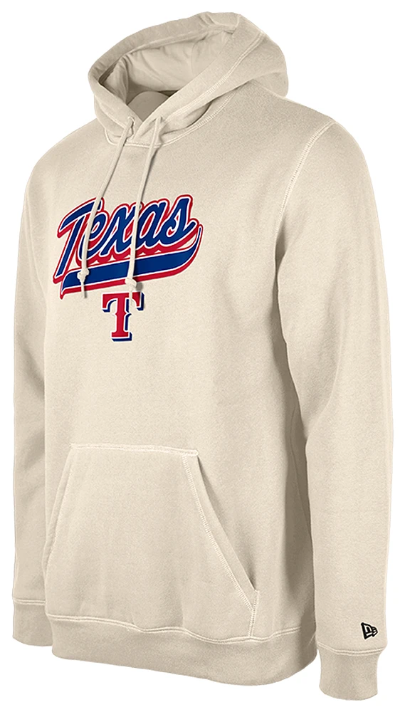 New Era Mens Rangers Hooded Pullover - Tan/Tan