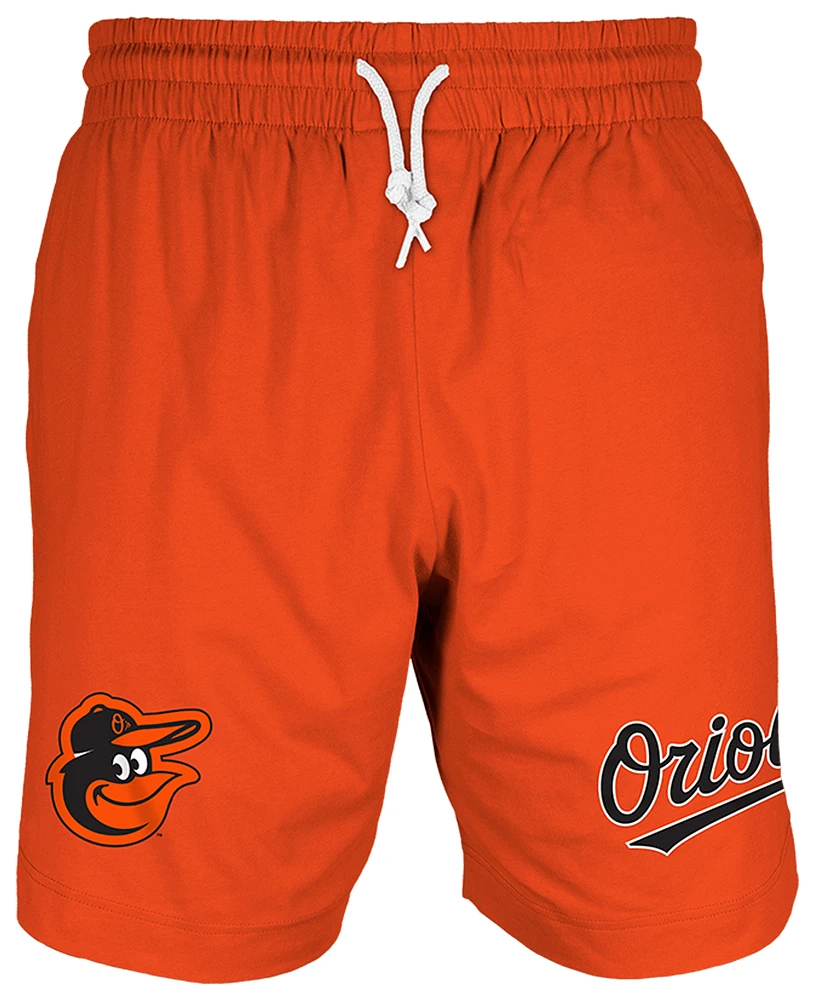 New Era Mens Orioles 7" Fitted OTC Shorts - Orange/Orange