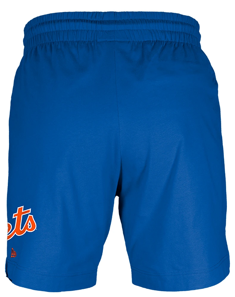 New Era Mens Mets 7" Fitted OTC Shorts - Blue/Blue