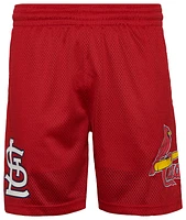 New Era Mens Cardinals 7" Fitted OTC Shorts - Red/Red