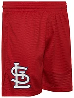 New Era Mens Cardinals 7" Fitted OTC Shorts - Red/Red