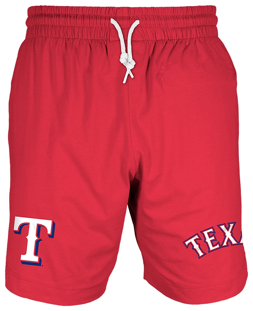 New Era Mens Rangers 7" Fitted OTC Shorts - Red/Red