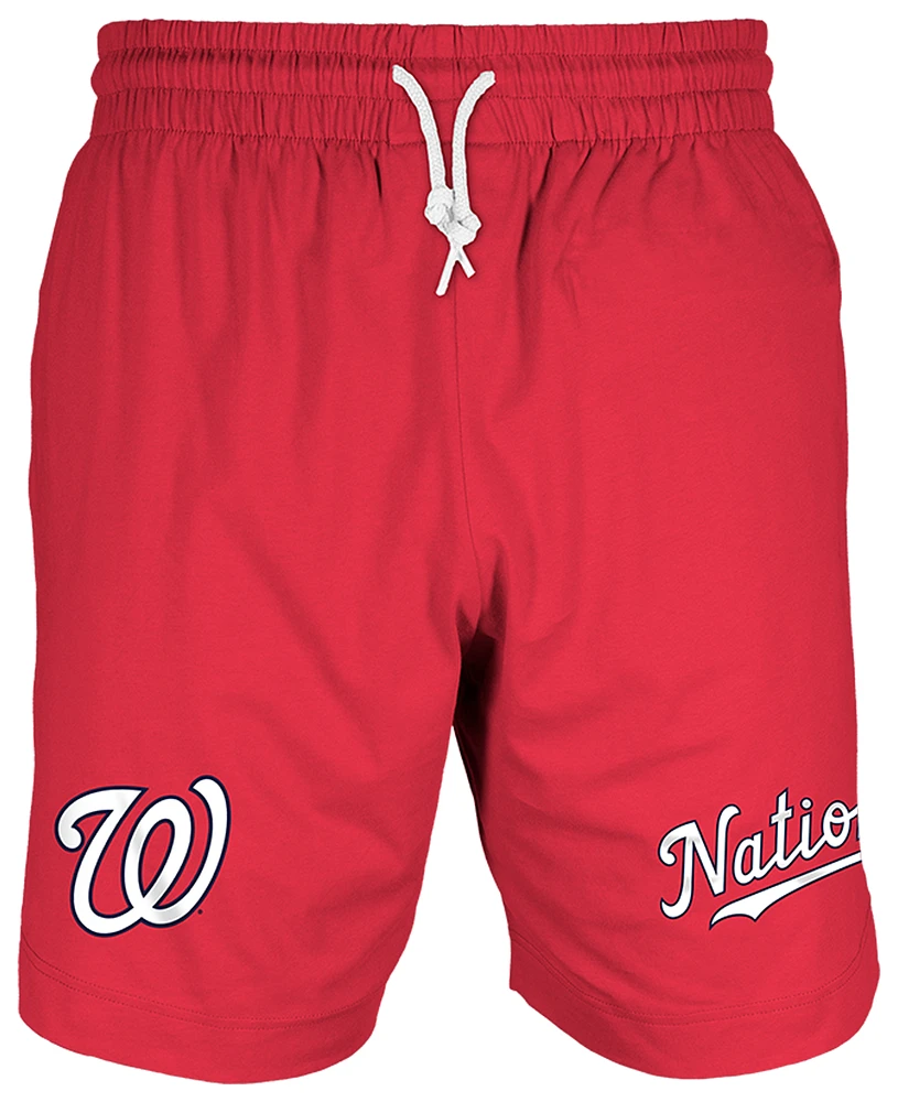 New Era Mens Nationals 7" Fitted OTC Shorts - Red/Red