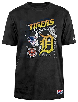 New Era Mens Tigers Fitted Short Sleeve T-Shirt - Black/Black