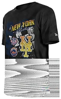 New Era Mens Mets Fitted Short Sleeve T-Shirt - Black/Black