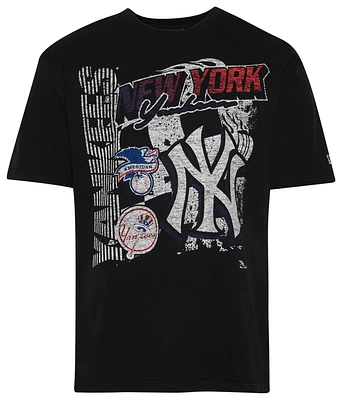 New Era Mens Yankees Fitted Short Sleeve T-Shirt - Black/Black