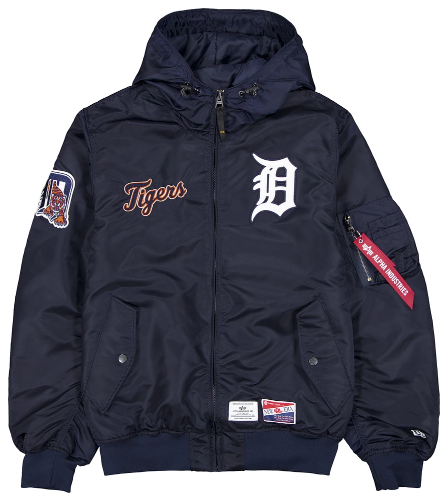 New Era Mens New Era Tigers Alpha Jacket - Mens Navy/Navy Size XL