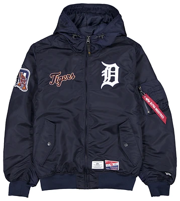 New Era Mens New Era Tigers Alpha Jacket - Mens Navy/Navy Size XL