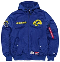 New Era Mens New Era Rams Alpha Jacket - Mens Blue/Blue Size L