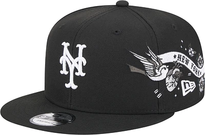 New Era Mens New Era Mets City Art - Mens Black/White Size One Size