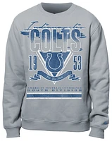 New Era Mens Colts Crew Sweatshirt - Grey/Multi