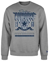 New Era Mens Cowboys Crew Sweatshirt - Grey/Grey