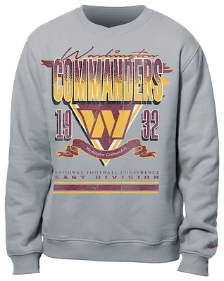 New Era Mens Commanders Crew Sweatshirt - Grey/Multi