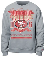 New Era Mens 49ers Crew Sweatshirt - Multi/Grey