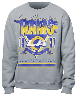 New Era Mens Rams Crew Sweatshirt - Grey/Multi