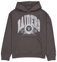 New Era Mens Raiders Fitted Pullover Hoodie - Grey/Grey