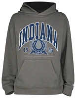 New Era Mens Colts Fitted Pullover Hoodie - Grey/Grey