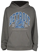 New Era Mens Lions Fitted Pullover Hoodie - Grey/Grey