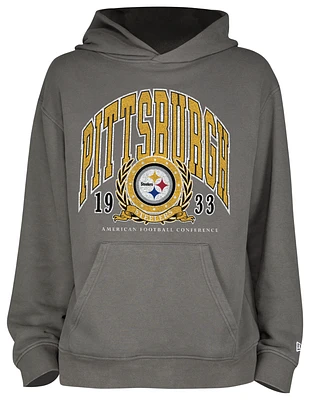 New Era Steelers Fitted Pullover Hoodie - Men's