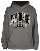 New Era Mens Saints Fitted Pullover Hoodie - Grey/Grey