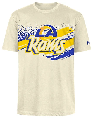 New Era Mens Rams Fitted Short Sleeve T-Shirt - Tan/Multi